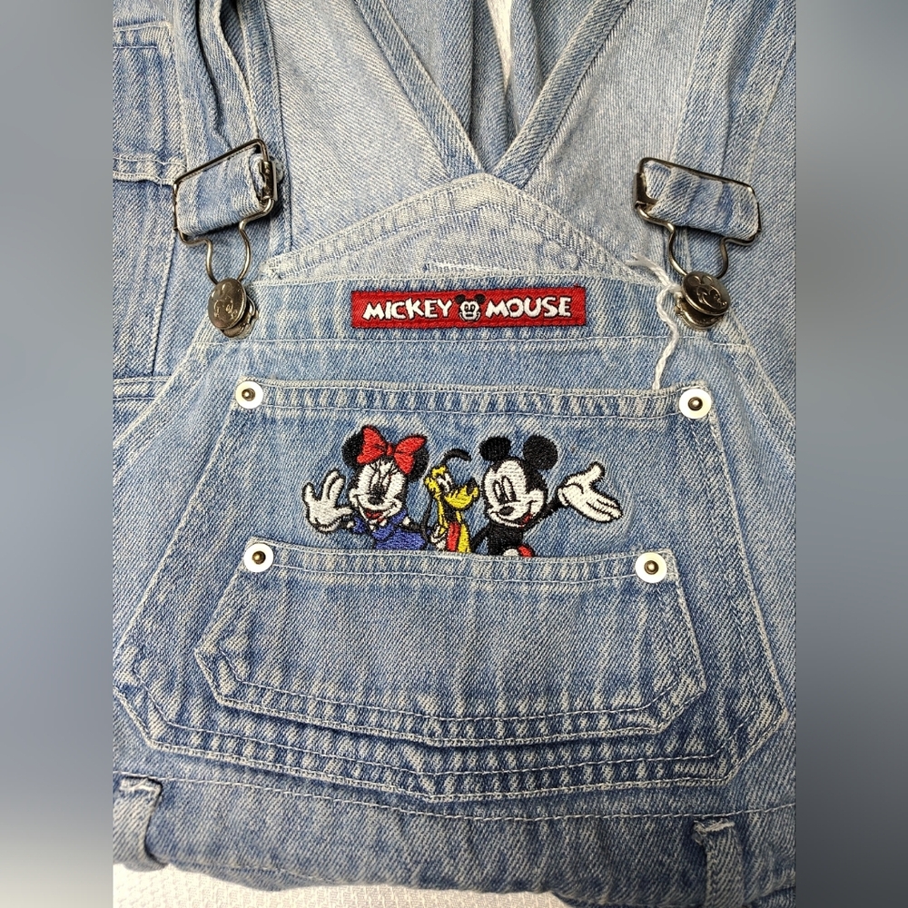 Kids Vintage Mickey And Friends Denim Overalls